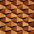 Papel de Parede Adesivo Madeira 3D Ladrilhos - Imagem 1