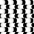 Papel de Parede Adesivo Geométrico Preto e Branco Ondas - Imagem 1