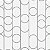 Papel de Parede Geométrico Estilizado Branco e Prata, Star - Imagem 1