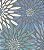 Papel de Parede Floral Estilizado Azul e Cinza, Imagine 2 - Imagem 1