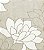 Papel de Parede Floral Estilizado Bege Acinzentado e Off White, Flow 3 - Imagem 1