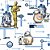 Papel de Parede Androides Star Wars Colorido, Disney York III - Imagem 1