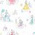 Papel de Parede Princesas com Fundo Branco, Disney York III - Imagem 1