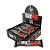 BARRA DARK COOKIES CREAM C/ NIBS DE CACAU 8 X 90G DARKNESS - Imagem 1