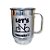 Caneca de alumínio @eunabike [Let's Ride] com cordão removível e com seu nome - Imagem 3