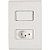 CONJUNTO 4X2 COM 1 INTERRUPTOR PARALELO E 1 TOMADA 10 A TRAMONTINA LIZ BR 57170/050 - Imagem 1