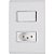 CONJUNTO 4X2 COM 1 INTERRUPTOR SIMPLES E 1 TOMADA 10 A TRAMONTINA LIZ BR 57170/064 - Imagem 1