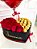 Box coração com rosas naturais e balão de coração - Código 0244 - Imagem 3