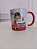 Caneca Meu coração te procura interior e alça vermelha - Código 0248 - Imagem 4