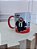 Caneca Meu coração te procura interior e alça vermelha - Código 0248 - Imagem 1