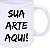 Caneca de Porcelana Branca 325ml Código - 0062 - Imagem 1