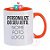 Caneca de Porcelana Alça e Interior Colorido 325ml Código - 0054 - Imagem 5