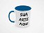 Caneca de Porcelana Alça e Interior Colorido 325ml Código - 0054 - Imagem 4