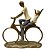 Estátua Pai e filho andando de bicicleta - Imagem 1