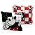 ALMOFADA FIBRA VELUDO 40X40CM - MICKEY XADREZ - Imagem 1