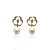 Brinco prata 925 banho ouro 18k trevo - Imagem 1