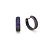 Brinco pata 925 banho ródio negro argola mix - Imagem 2
