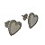 Brinco prata 925 coração 12mm madrepérola cravejada - Imagem 2