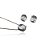 Conjunto gargantilha e brinco prata 925 banho ródio negro oval quartzo fumê fusion - Imagem 2