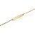 PULSEIRA PRATA OURO AMARELO INFANTIL 15CM PLACA 5X27 LASER - Imagem 2