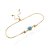 Pulseiras prata 925 banho ouro 18k oval cravejada - Imagem 1