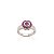 Anel prata 925 chuveiro redondo - Imagem 2