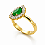 Conjunto anel, brinco e pingente ouro amarelo gota - Imagem 4