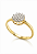 Anel ouro 18k chuveiro com diamante - Imagem 2