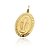 Pingente ouro 18k medalha oval santos - Imagem 1