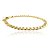 Pulseira ouro 18k 24cm groumet oca - Imagem 1