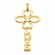 Pingente prata 925 banho ouro 18k chave love - Imagem 1