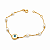 Pulseira Ouro 18k Olho Grego com pérolas - Imagem 1