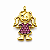 Pingente em Ouro 18k bonequinha cravejado com rubis - Imagem 1