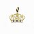 Pingente de Ouro 18k Coroa com diamantes - Imagem 1