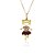 Pingente ouro amarelo boneca(o) com roupa cravejada - Imagem 3