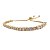 Pulseira prata 925 banho ouro 18k riviera gravata - Imagem 2