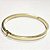 Pulseira ouro 18k bracelete liso largo - Imagem 1