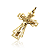 Pingente ouro 18k cruz com Cristo trabalhada - Imagem 1