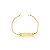 Pulseira Infantil Piastrini com Chapa em Ouro 18k - Imagem 1