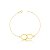 Pulseira Elos Entrelaçados Ouro 18k - Imagem 1