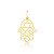 Pingente Mão de Fátima com Estrela de Davi em Ouro 18k - Imagem 1
