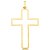 Pingente Cruz Vazada em Ouro 18k - Imagem 1