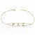 Pulseira "Paz" Cravejada em Ouro 18k - Imagem 1
