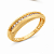 Anel Meia Aliança Prata 925 Banho de Ouro 18K , Cravejado com Zircônias - Imagem 1