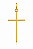Pingente Cruz Lisa Alongada | Joia Religiosa Minimalista e Elegante - Imagem 1