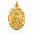 Medalha Santa Edwiges em Ouro com Imagem em Relevo - Imagem 1