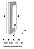 Puxador Duplo DF 904 - Inox 202 - Polido - 40 cm - Imagem 2