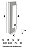 Puxador Duplo DF 904 - Inox 202 - Polido - 60 cm - Imagem 2