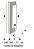 Puxador Duplo DF 904-Inox 304 - Polido - 30 cm - Imagem 2