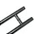 Puxador Duplo DF 907-25 - Preto - 50 cm - Imagem 3